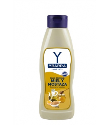 SALSA MIEL Y MOSTAZA PET 1 L. "YBARRA"
