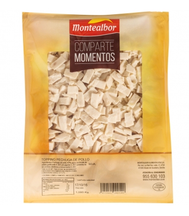 PECHUGA POLLO TOPPING VACIO 1 KG. "MONTEALBOR"