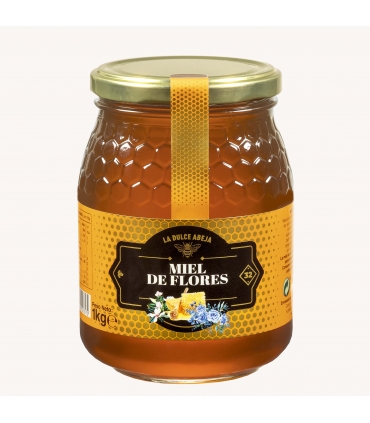 MIEL DE FLORES TARRO 1 KG "LA DULCE ABEJA"