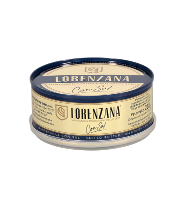 MANTEQUILLA TRAD. C/SAL LATA 250G "LORENZANA"
