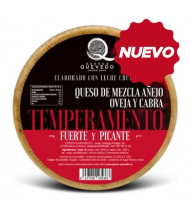 QUESO AÑEJO MEZCLA LECHE CRUDA O/C "TEMPERAMENTO"
