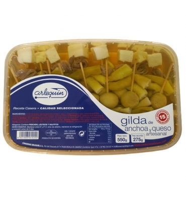GILDA ART. ANCHOA/QUESO 65 UND. TAR. 2 KG. "ARLEQUIN"