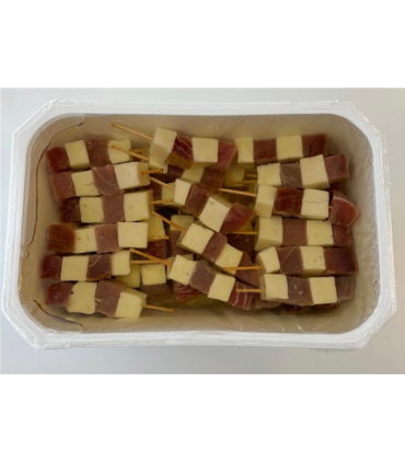 PINCHO ALMADRABA ATUN AH./QUESO 50 UND. TAR.2 KG. "ARLEQUIN"