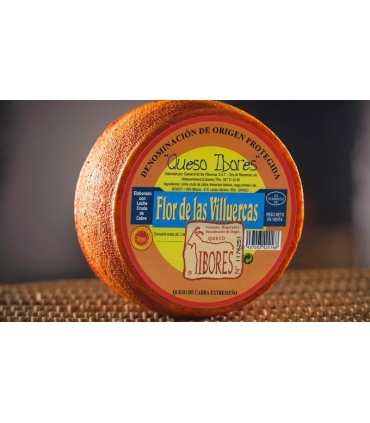 QUESO LECHE CRUDA CABRA IBORES D.O.P. "FLOR DE LAS VILLUERCAS"