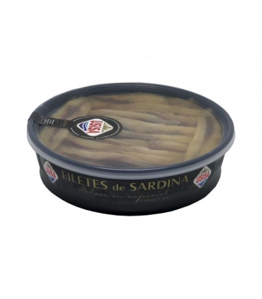 FILETES SARDINAS SALAZON EXT. AC. GIR. TAR. 700G. "USISA"