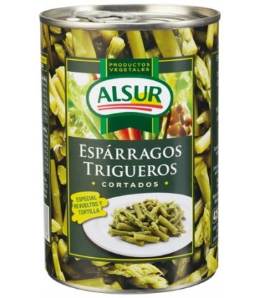 ESPARRAGOS TRIGUEROS CORTADOS LATA 425 "ALSUR"