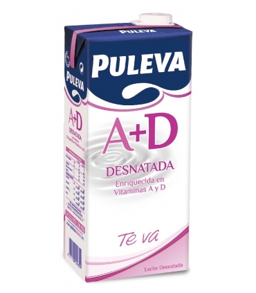 LECHE DESNATADA A+D BRIK 1 L "PULEVA"