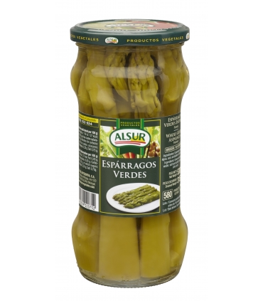 ESPARRAGOS VERDES ENTEROS TARRO 580 "ALSUR"
