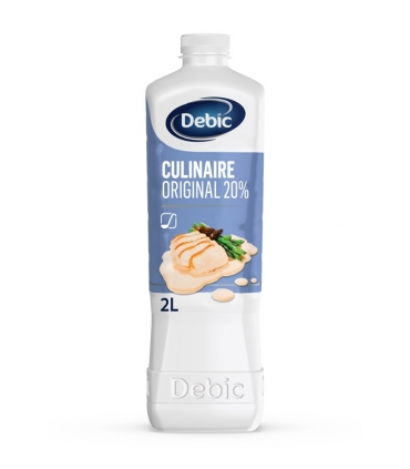 NATA CULINARIA ORIG. UHT 20% M.G. BOT. 2 L "DEBIC"