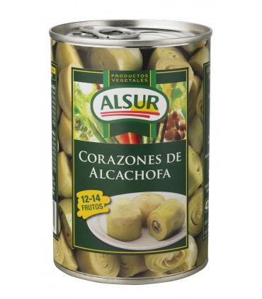 CORAZONES ALCACHOFAS 1ª 12/14 FR. LATA 425 "ALSUR"