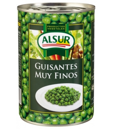GUISANTES FINOS AL NATURAL LATA 425 "ALSUR"