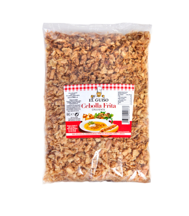 CEBOLLITA FRITA CRUJIENTE BOLSA 500G. "EL GUISO"