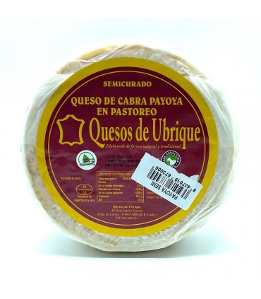 QUESO SEMICURADO CABRA PAYOYA PASTOREA "QUESOS DE UBRIQUE"