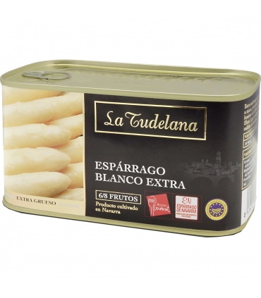 ESPARRAGO BLANCO EXT. D.O.N.6/8 FR. LATA 850 "LA TUDELANA"